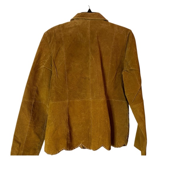 Neutral Zone Genuine Leather Jacket Women’s Large Brown Suede Western - Picture 2 of 6